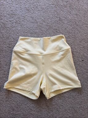 Gilly Hick's High Waist Biker Shorts - Yellow